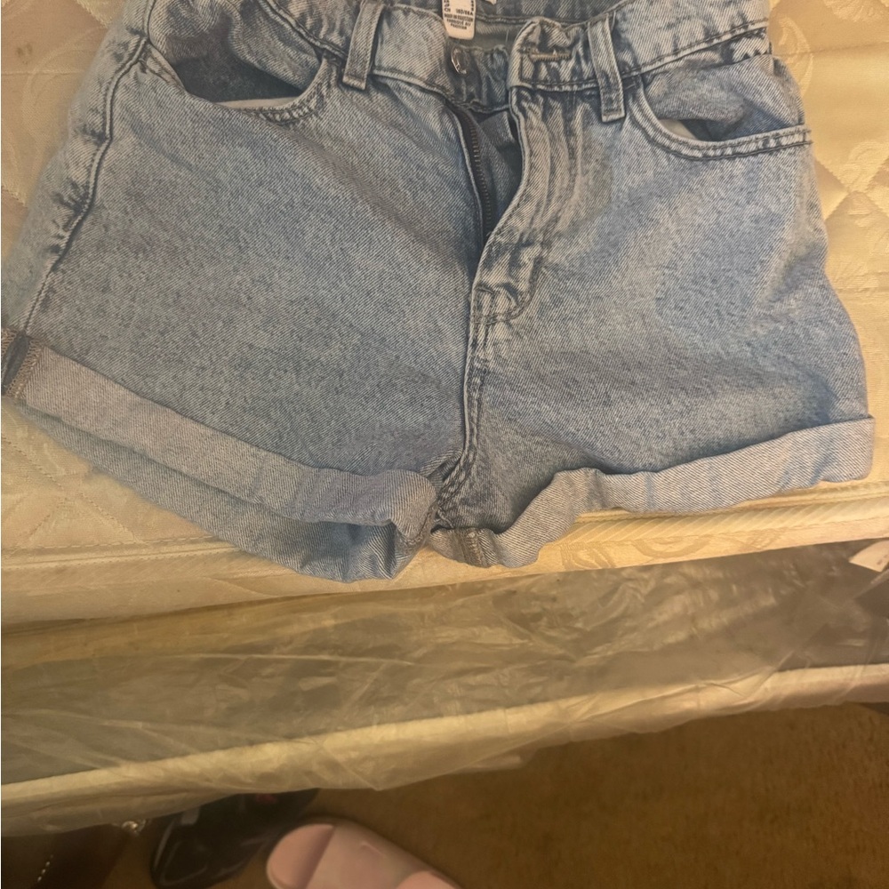 Forever 21 Light Blue Jean Shorts